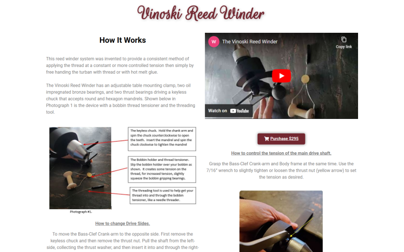 Vinoski Reed Winder